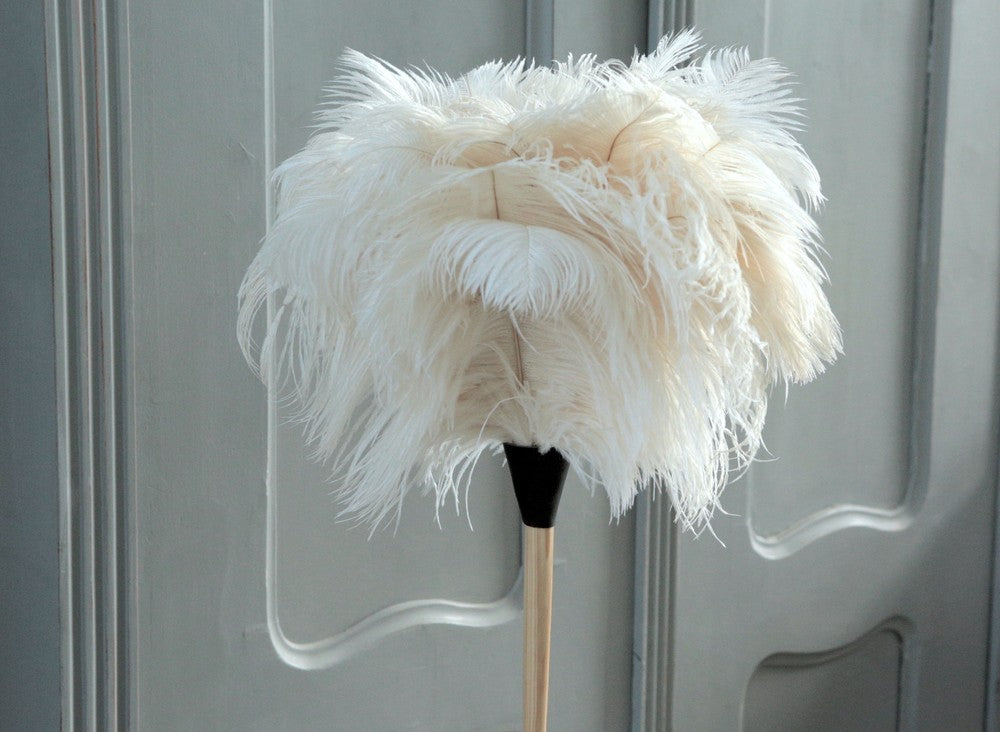 White Ostrich Feather Duster 50cm Long